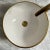 Contemporary Milk White Ceramic Sink With 14k Gold Rim Vessel Round Sink Bowl Basin With Drain For Sale - Image 3 of 8