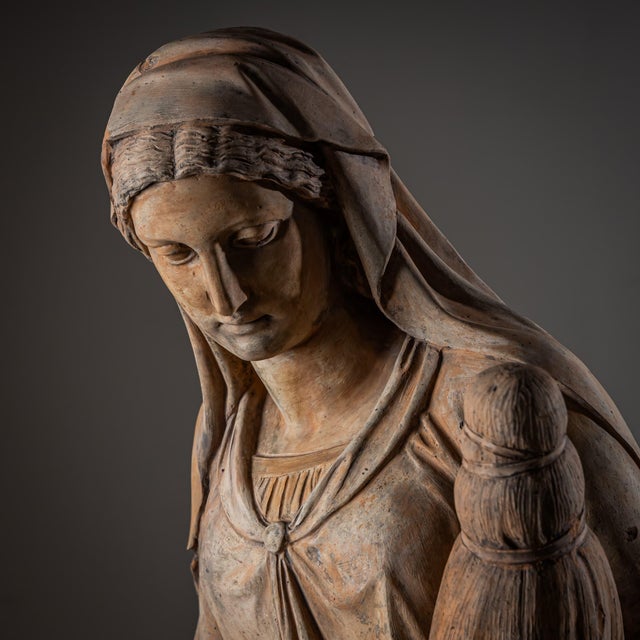 Franz Melnitzky, Summer, Autumn, and Winter Sculptures, 1855, Terracotta, Set of 3 For Sale - Image 10 of 18