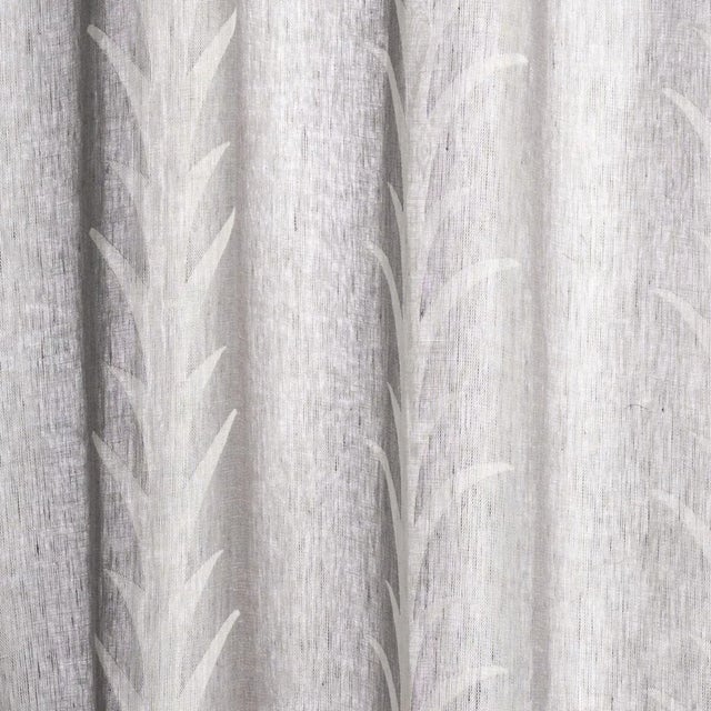 Not Yet Made - Made To Order Sample - Schumacher Acanthus Stripe Sheer Fabric in Carbon For Sale - Image 5 of 5