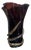 Signed Camozzo Dark Amethyst & Gold Fleck Murano Glass Vase. Italy, Late 20th C. For Sale