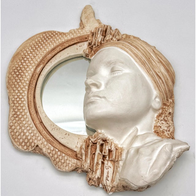 Modern "Girl in Mirror" Wall Sculpture by Marc Sijan For Sale - Image 3 of 10
