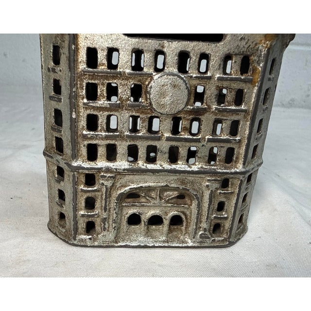 Metal Antique a.c. Williams Cast Iron Domed Coin Still Bank Made in 1900-20 Nice Paint For Sale - Image 7 of 9