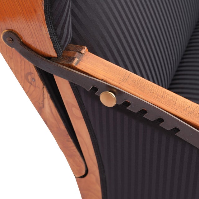 Biedermeier Wingback Chair in Ash, 1820 For Sale - Image 3 of 13