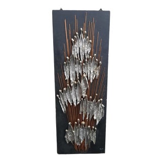Anthroposophic Wall Sculpture in Copper, Metal, Wood & Pewter, 1979 For Sale