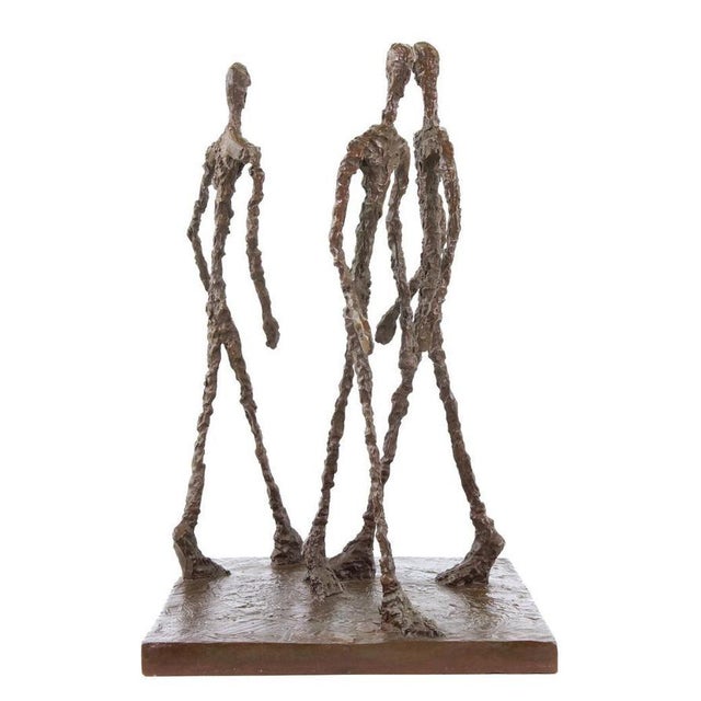 Modern Dark Patinated Figurative Sculpture, Bronze For Sale - Image 4 of 8