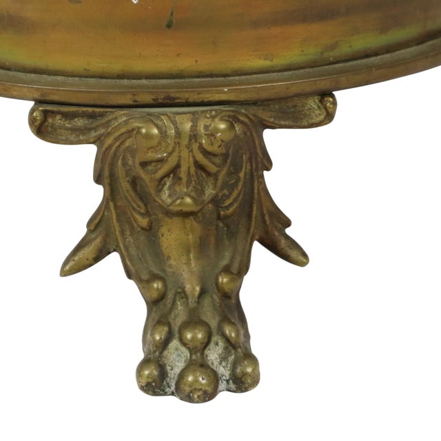 Artillery Shell Umbrella with Trench Art Lion Heads, 1920s For Sale - Image 9 of 18
