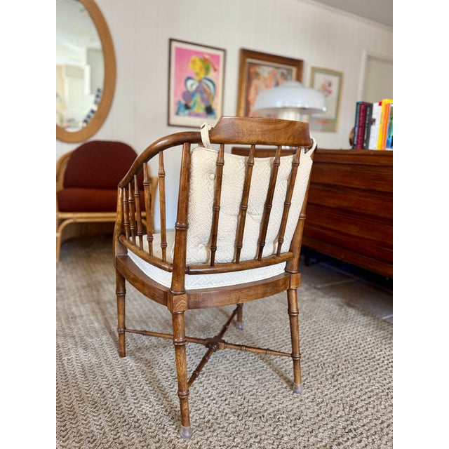 Brown A Mid Century Modern Side Chair by Drexel With a Bamboo Design, Circa 1970s. For Sale - Image 8 of 12