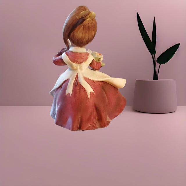 Mid-Century Modern Vintage Geo. Z. Lefton August Birthday Girl Figurine Kw4200 – Hand-Painted Japan For Sale - Image 3 of 7