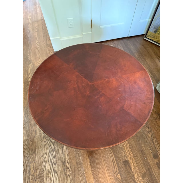 Modern Vintage Pedestal Table by Bolier and Company For Sale - Image 3 of 8