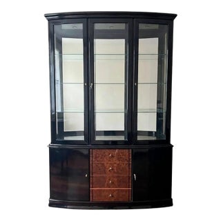 Dark Brown China Cabinet / Armoire For Sale