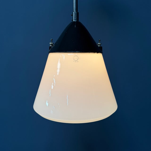 Kandem Hanging Lamp in Opaline Glass, 1930s For Sale - Image 12 of 18