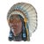 1930s Hand Carved & Painted Wood Indian Chief Plaque For Sale