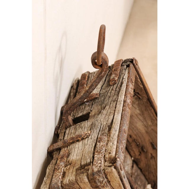 19th Century Spanish Scoop or Plow of Wood and Iron For Sale - Image 11 of 12