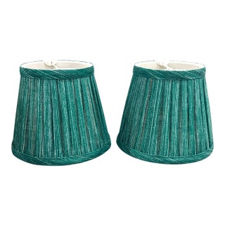 Pair Fermoie "Aventurine" Shades For Sale