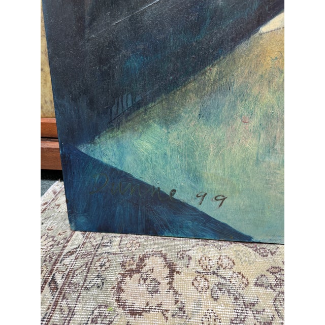 Katherine Dunn Giacometti Courtyard Oil Painting, Circa 1999 For Sale In San Francisco - Image 6 of 12