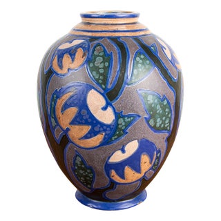 Art Nouveau Ceramic Vase from the Revernay Manufacture, 1910s For Sale
