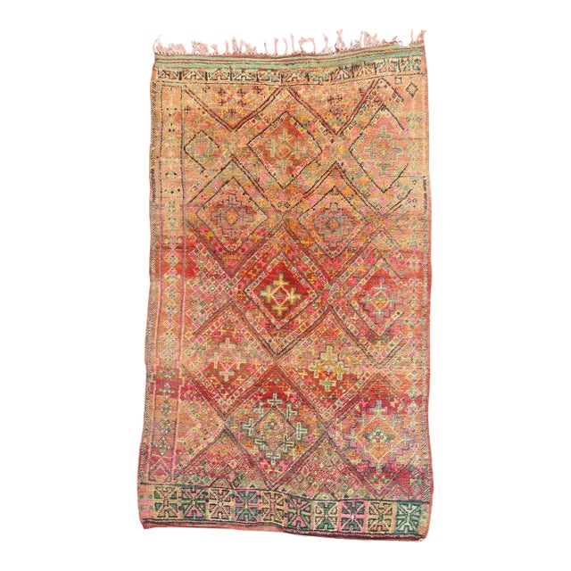 Vintage Beni M'Guild Moroccan Rug, 05'09 X 09'09 For Sale