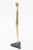 1970s Vintage Brass and Black Granite Tall Female Elongated Sculpture, 1970's For Sale - Image 5 of 11