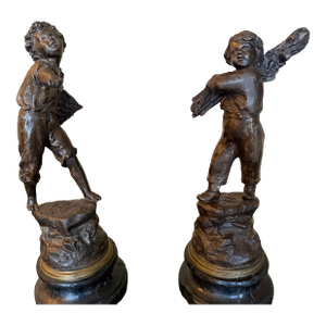 Pair of Antique French Bronze Figurines