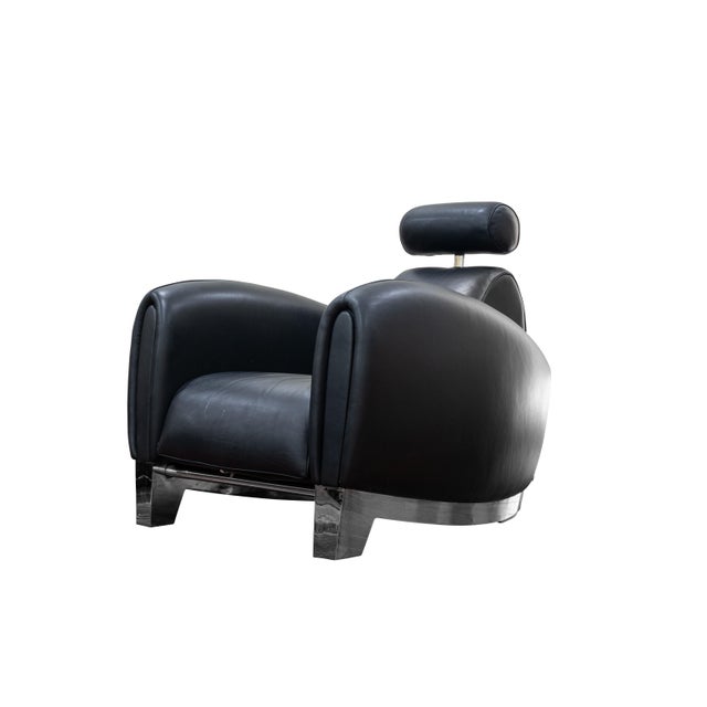 De Sede Vintage Pair of De Sede Ds 57 Armchairs With Headrests For Sale - Image 4 of 12