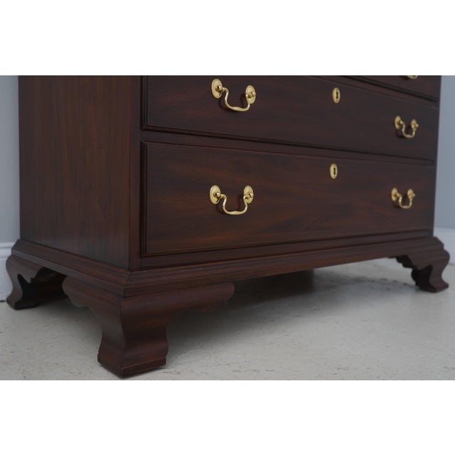 Henkel Harris Model 6003 Mahogany John Hancock Secretary Desk For Sale - Image 13 of 17