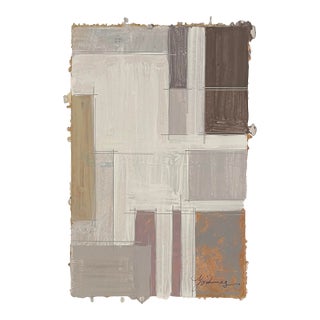 1990s Abstract Mixed Media Painting For Sale