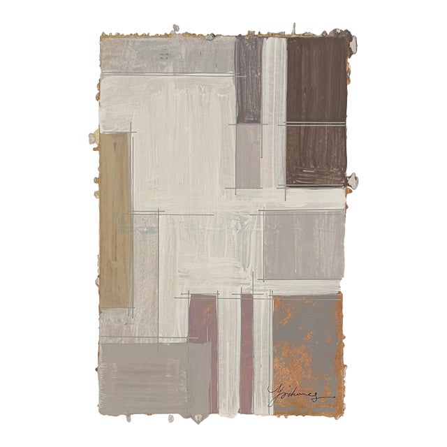 1990s Abstract Mixed Media Painting For Sale