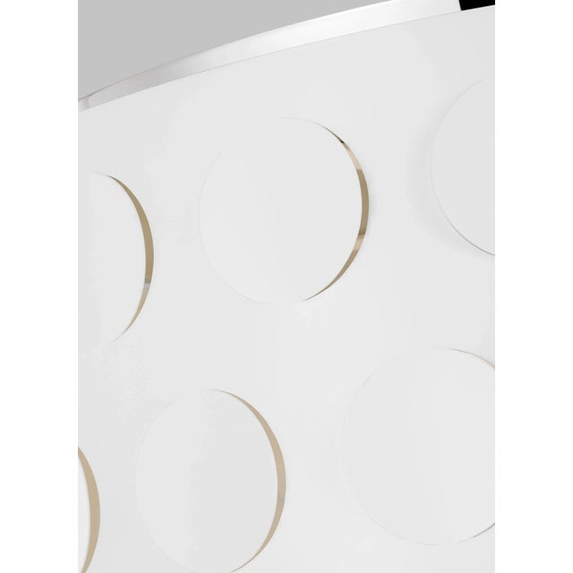 Mid-Century Modern Kate Spade by Visual Comfort Studio Dottie Large Flush Mount, Polished Nickel For Sale - Image 3 of 5