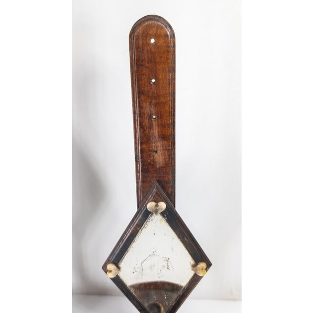 Brown 19th Century Rare Pair of Shaker or Sailor Made Mirrored Candle Sconces For Sale - Image 8 of 18