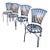 1950s Francois Carre Petite Fan Back Chairs - Set of 4, Attributed For Sale
