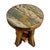 Vintage boat wood round stool. Original paint remnants and each will be unique in coloring and coverage. Each sold...