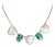 Turquoise Pearl Pyramid Necklace For Sale