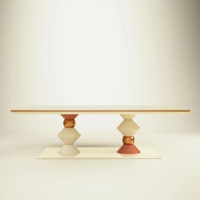Contemporary Cortez Dining Table by Malabar For Sale - Image 3 of 7