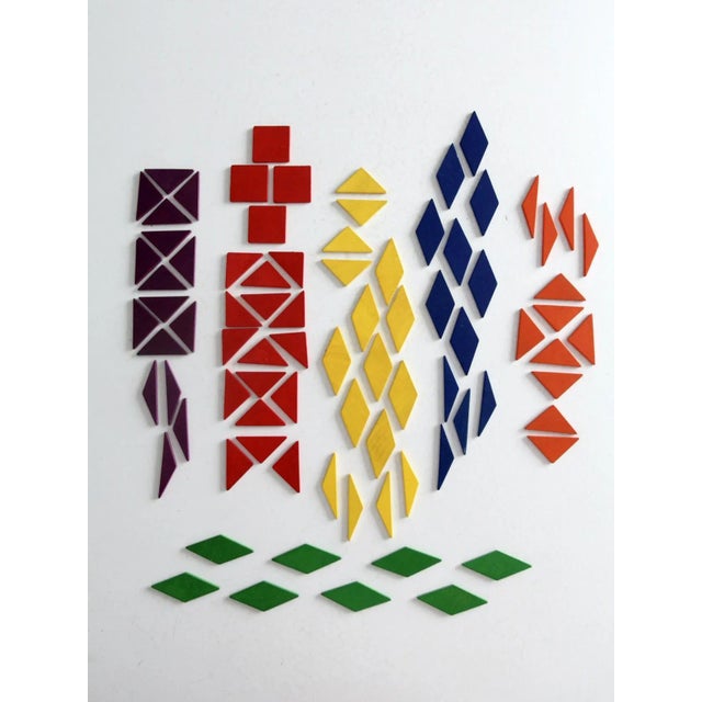 Mid-Century Parquetry Toy Blocks Set For Sale - Image 6 of 8