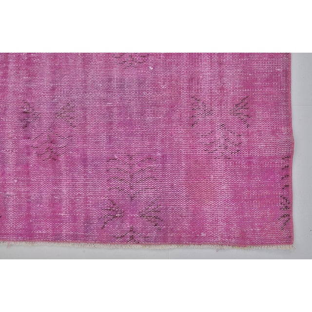 Turkish Oushak Turkish Purple Rug For Sale - Image 3 of 9