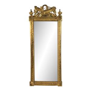 18th Century Louis XVI Gilded Mirror With Neoclassical Carving