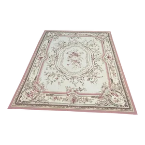 1990s Handwoven French Style Aubusson Rug 8'0" X 10'0"