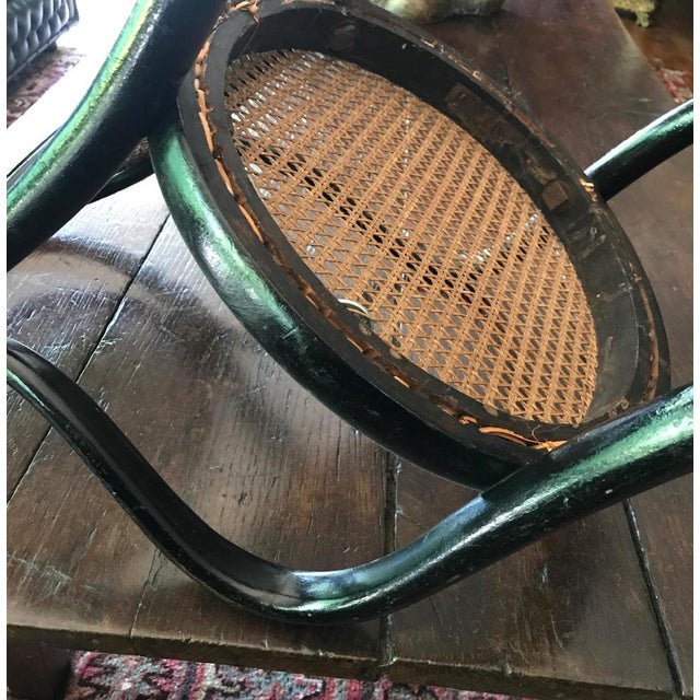 Black Beech Childrens Armchair attributed to Thonet, 1890s For Sale - Image 10 of 12