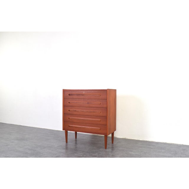 Brown Mid-Century Modern Danish Teak Chest of Drawers, 1960s For Sale - Image 8 of 16