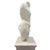 Wood 7' Tall Renaissance Style Male Bust Faux Marble Sculpture on Pedestal For Sale - Image 7 of 8