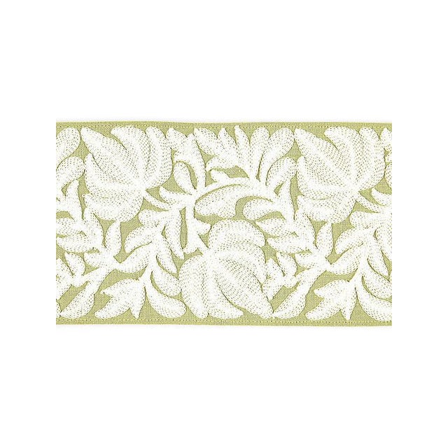 From the Scalamandre collection.Dry Clean Only 100% Spun Viscose Embroidery On 100% Linen Ground One yard minimum.