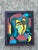 Vintage Original Abstract Figurative Oil on Canvas For Sale - Image 10 of 12