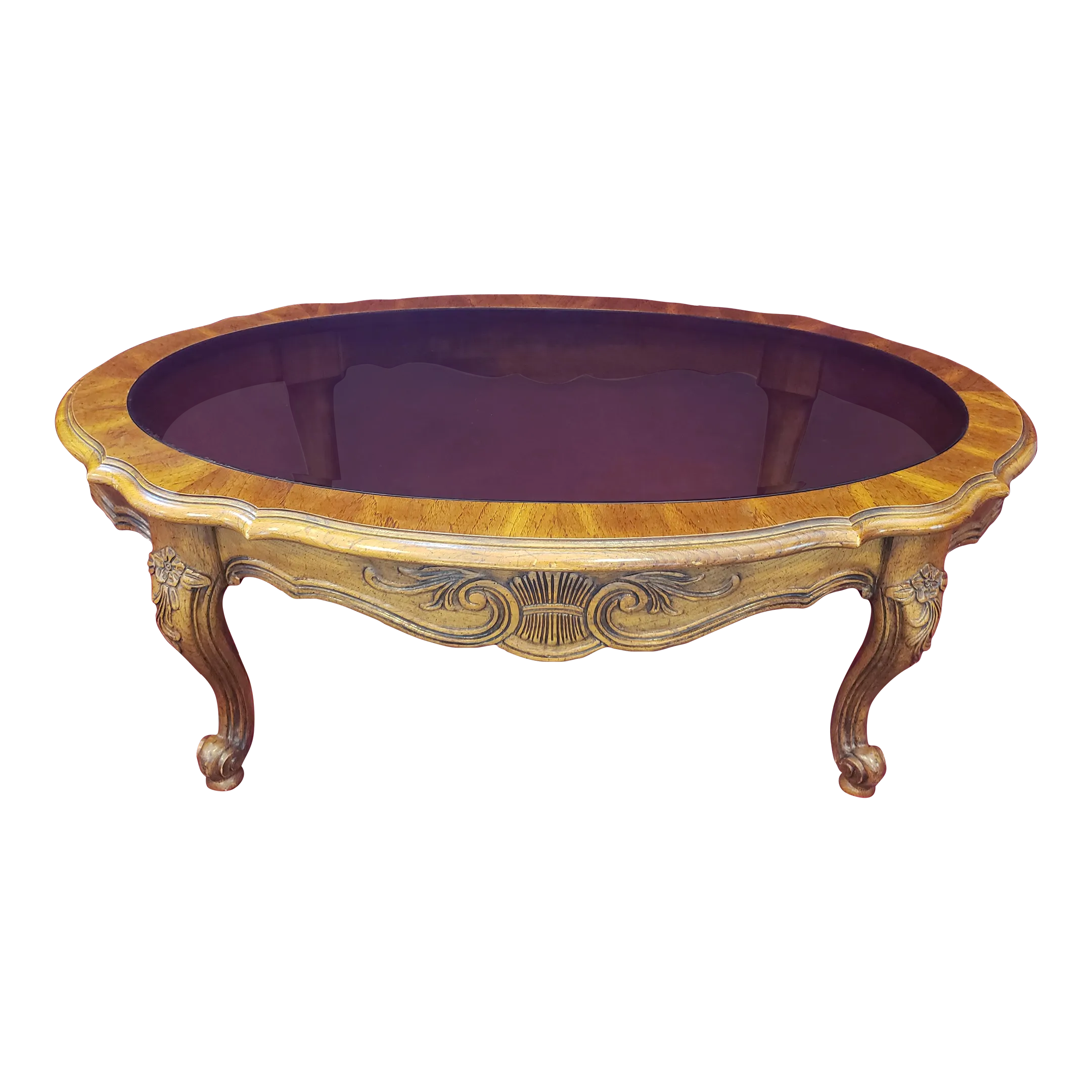 Late 20th Century Gordon's Inc. Fine Furniture Glass Top