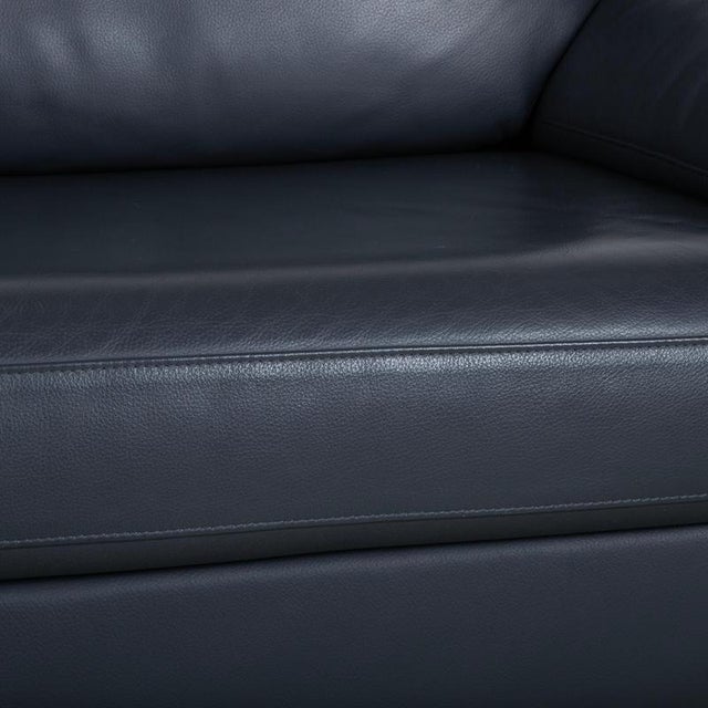 Model 3300 2-Seater Sofa in Black Leather from Rolf Benz For Sale - Image 5 of 13