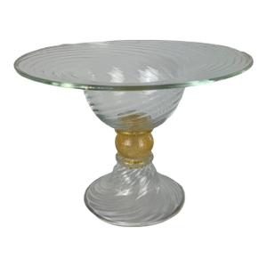 Mid 20th Century Seguso Vetri d'Arte Gold Flecked Centerpiece