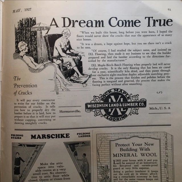 Home Building 1927 Chicago Trade Magazine For Sale - Image 10 of 11