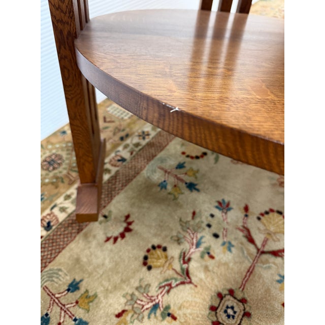 Stickley Mission Collection Round End Table For Sale - Image 10 of 12