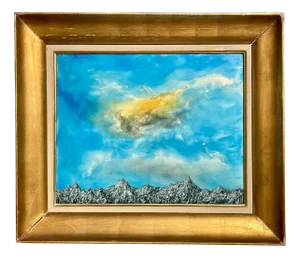 Hubert Aicardi, Composition, 20th Century, Oil Painting, Framed
