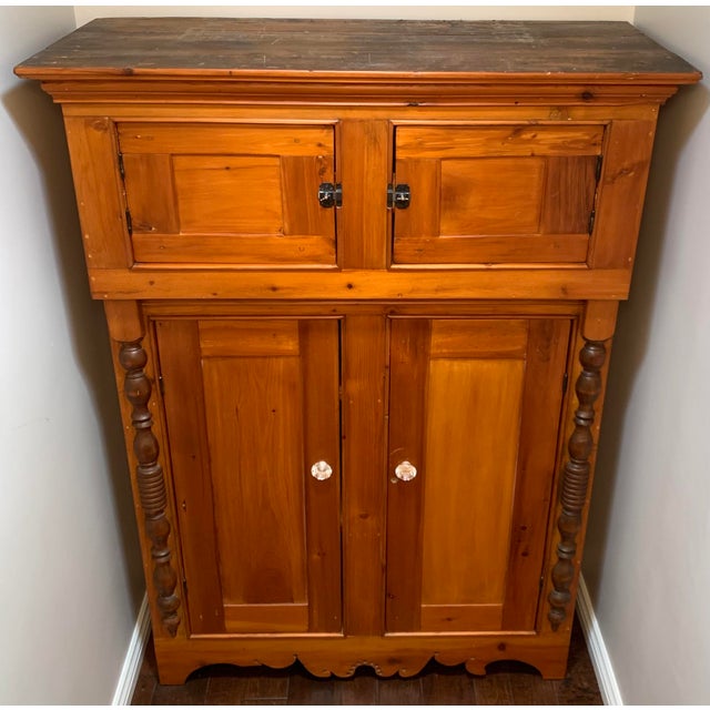 Wood Mid 19th Century Canadian Pine Cupboard For Sale - Image 7 of 9