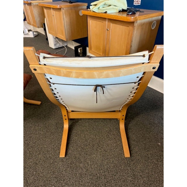 1960s Ingmar Relling Siesta Chair and Ottoman for Westnofa For Sale - Image 6 of 17